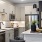 Kitchen with custom cabinets, quartz countertops and stainless steel appliances