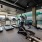 Cardio mezzanine with elliptical treadmill and rowing machine