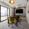 Conference Table with smart tv overlooking city