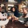 Group of friends enjoying drinks 